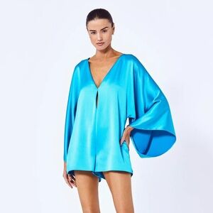 Alexis Kacie Satin Romper